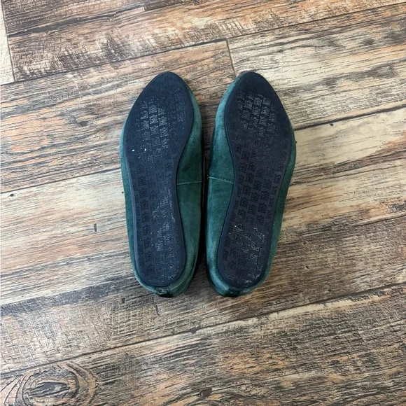 Birdies Emerald Green Floral Embroidered Flats - Picture 5 of 7